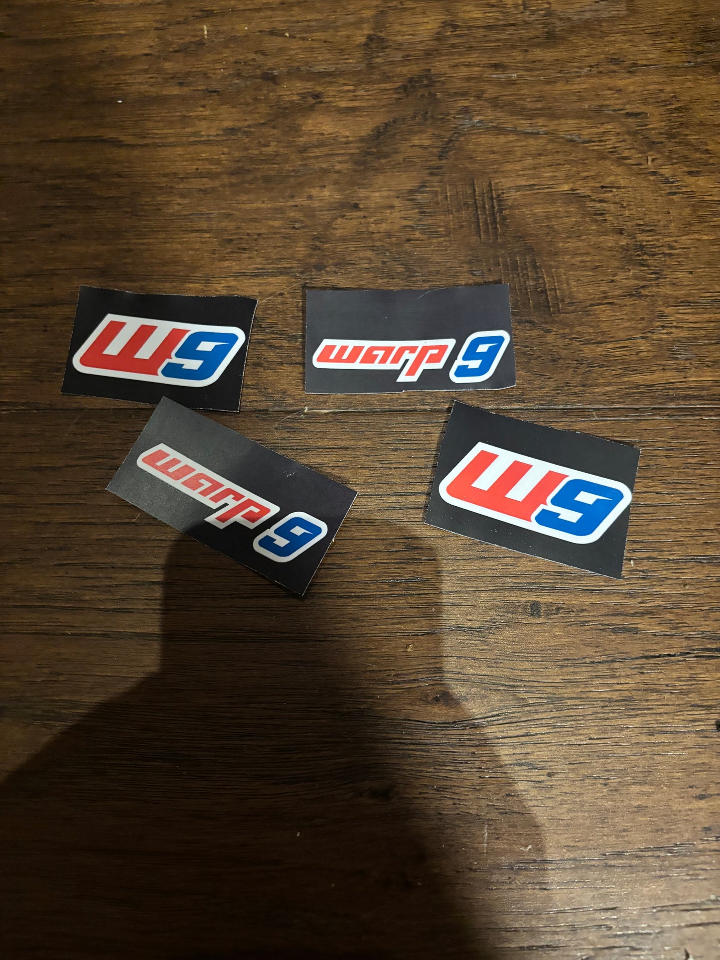 Warp 9 stickers