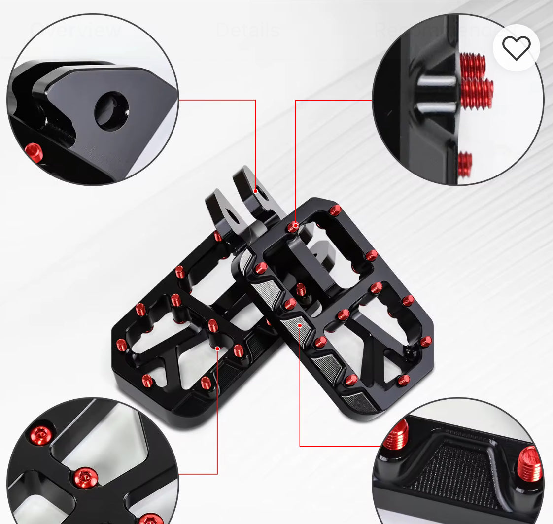 For light bee x upgrade parts foot pegs and fit a E-bike pro